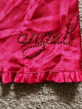 Y2K VICTORIA'S Secret ANGELS SATIN Dress Vtg 2007 Slip Milkmaid Babydoll Pink